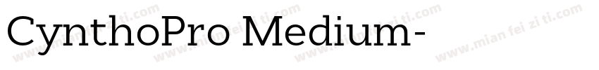 CynthoPro Medium字体转换